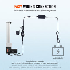 24V Linear Actuator Kit 13 Inch 0.55"/s 220lbs/1000N with IP44 Protection