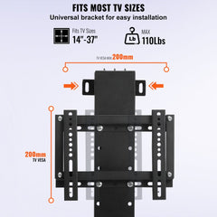Motorized TV Lift Stroke Length 20 Inches Motorized TV Mount Fit for 28-32 Inch TV Lift with Remote Control Height Adjustable 30.4-50 Inch,Load Capacity 132 Lbs