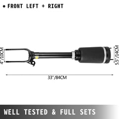 2pcs for Mercedes W164 GL350 GL450 1643206113 Front Air Suspension Spring Shock Strut