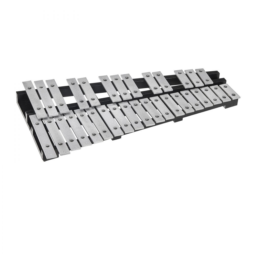 32 Note Glockenspiel Xylophone Bell Kit, Percussion Instrument with Mallets, Drum Sticks and Carrying Bag, Professional Glockenspiel Xylophone Percussion Instrument Set for Adults & Students