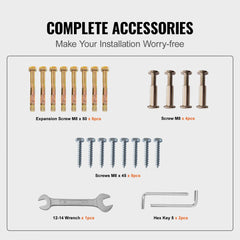 Handrails for Outdoor Steps, Fit 1 or 4 Steps Outdoor Stair Railing, White Wrought Iron Handrail, Flexible Front Porch Hand Rail, Transitional Handrails for Concrete Steps or Wooden Stairs