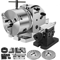 Bostome BS-0 Dividing Head Set with a 5" 3-Jaw Chuck for milling machine precision.