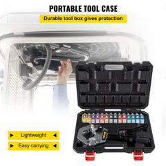 Bostome 71500 hydraulic hose crimper kit with 7 dies and portable hand-held design.