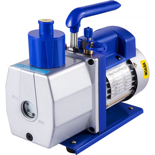 Vacuum Pump 7 CFM 1/2 HP Single Stage Air Conditioning Vacuum Pump for R12 R22 R134a R410a Systems 110V 5PA Ultimate Vacuum Refrigerant HVAC Tool for Automobile Reparation Vacuum Evacuation