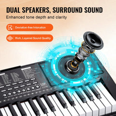 88 Key Digital Piano Keyboard Semi Weighted Electric Portable with Stand
