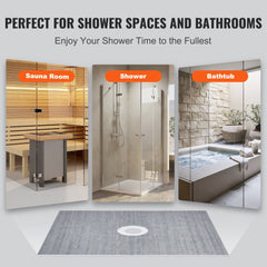 Bostome 60"x48" shower pan kit with waterproof membrane and curb for easy installation.