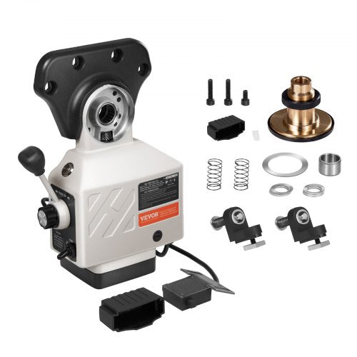 Bostome X-Axis Milling Machine Power Feed with a manual lever and automatic knob for speed control.