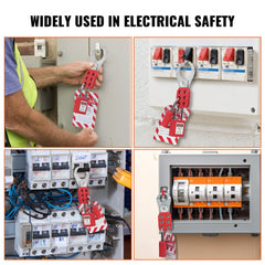 Electrical Lockout Tagout Kit, 26 PCS Safety Loto Kit Includes Padlocks, Hasps, Tags, Nylon Ties, and Carrying Bag, Lockout Tagout Safety Tools for Industrial, Electric Power, Machinery