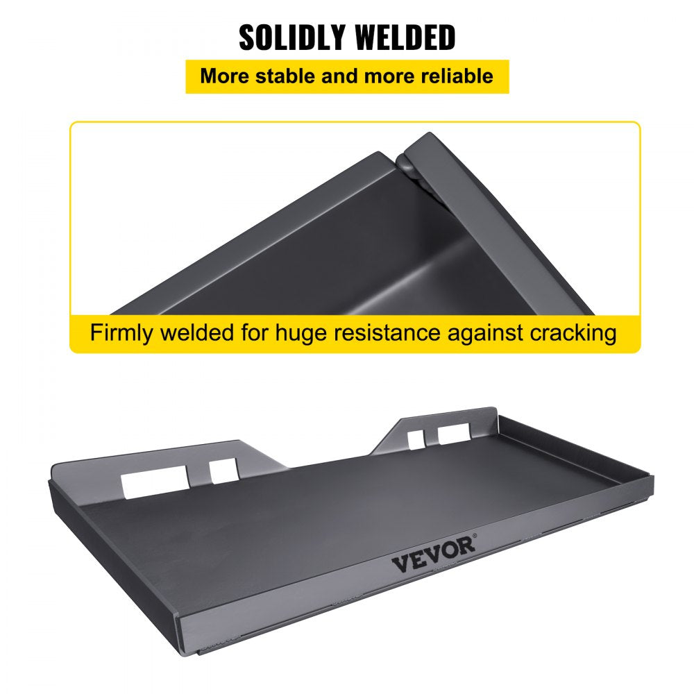 Skid Steer Mount Plate Thick Skid Steer Attachment Plate Steel Quick Attachment Loader Plate with 3 Additional Welding Rods Easy to Weld or Bolt to Different Accessories (1/2")