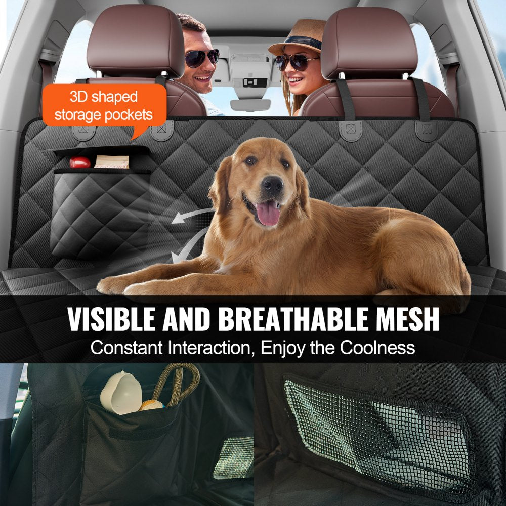 Dog Car Seat Cover for Back Seat 54 x 26.5 in Waterproof 600D for SUV
