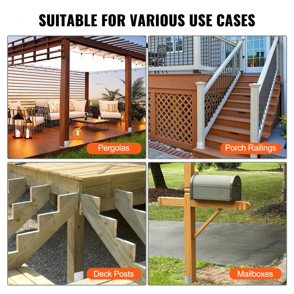 8"x 8" Post Base, 1Pcs Stainless Steel Adjustable Post Anchor Bracket(Internal 7.8 x 7.3"), Adjustable Post Base for Pavilion Deck Porch Handrail Railing Support Decorative Anchor Plate
