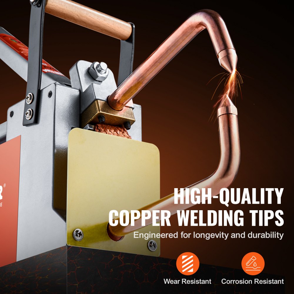 Portable Spot Welder, 1/8-inch Spot Welder Machine with 1.5KVA Input Capacity, Handheld Welding Tip Gun, Metal Sheet Spot Welding Machine for Aluminum Sheet, Carbon Steel