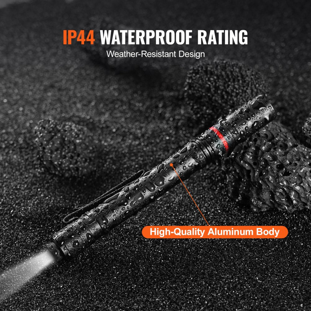 5.9 Inch Rechargeable Penlight 300 lumens 3 Lighting Modes Pocket Penlight