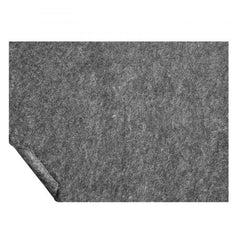 Gray polyester rug pad gripper, 8x10 ft, 0.47 inches thick.