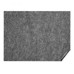 Gray polyester rug pad gripper, 9x12 ft, 0.24 inch thick.
