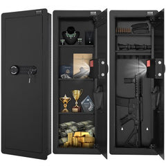 42.91" Tall Wall Gun Safe 4-Tier Hidden Gun Safe with Keypad & Fingerprint