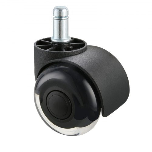 Office Chair Wheels, Set of 5, 2 inch Caster Wheels Replacement for Hardwood Floors and Carpet, Heavy Duty Computer Gaming Desk Casters with Double Wheels, 440 lbs Load Capacity, Universal Fit