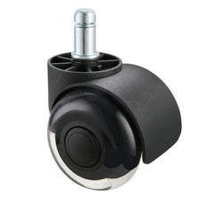 Office Chair Wheels, Set of 5, 2 inch Caster Wheels Replacement for Hardwood Floors and Carpet, Heavy Duty Computer Gaming Desk Casters with Double Wheels, 440 lbs Load Capacity, Universal Fit