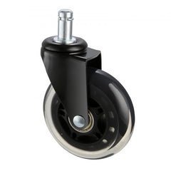 Office Chair Wheels, Set of 5, 3 inch Caster Wheels Replacement for Hardwood Floors and Carpet, Heavy Duty Computer Gaming Desk Casters with 130 lbs Load Capacity, Universal Fit for Most Chairs