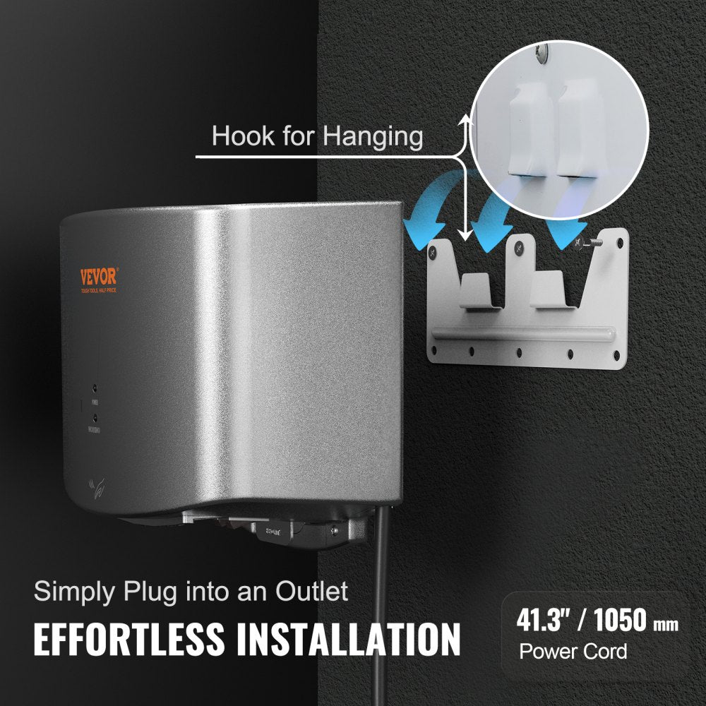 Bostome automatic hand dryer with a sleek design and high-speed 1400W motor for quick drying.