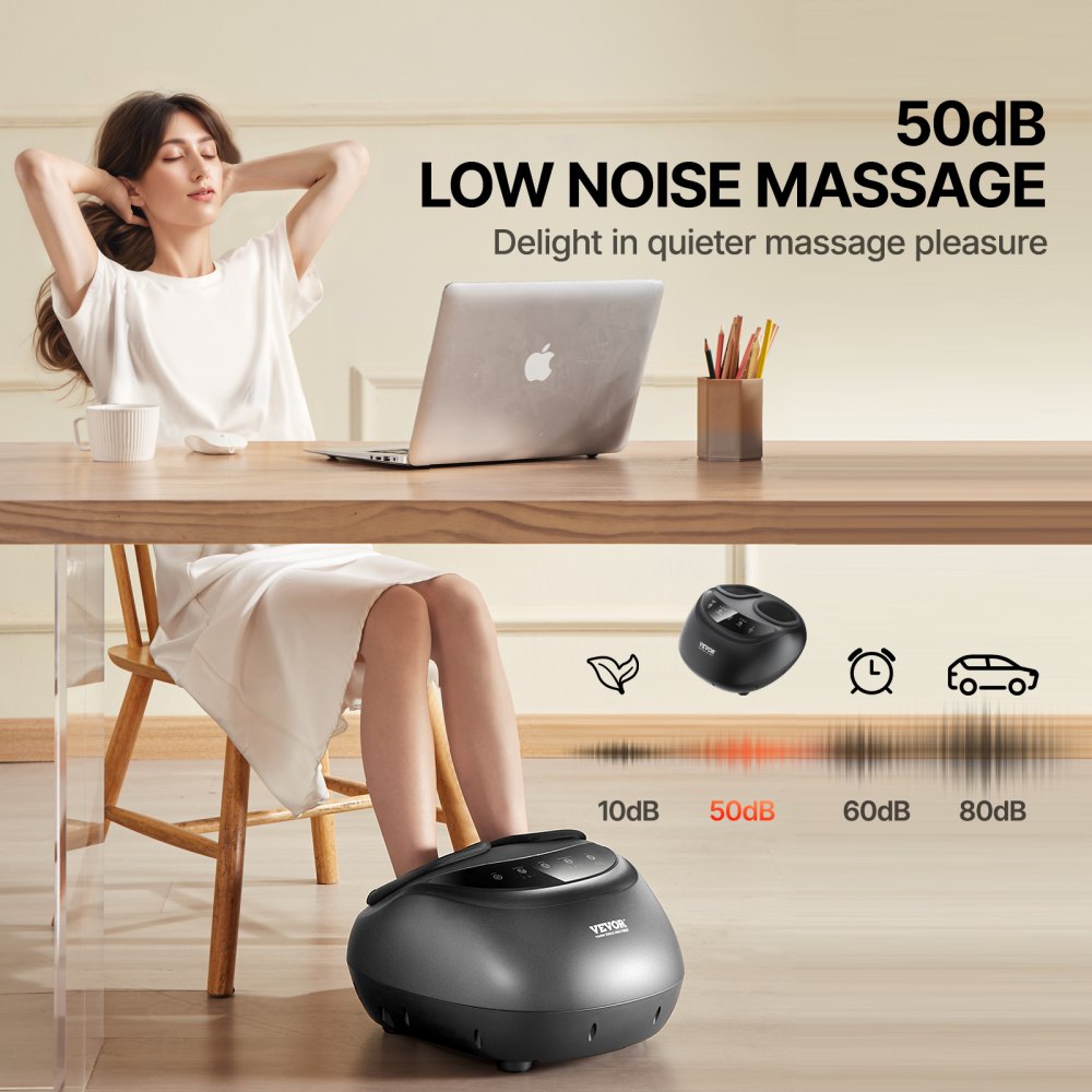 Shiatsu Foot Massager Heated Deep Kneading Feet Massager for Pain Relief