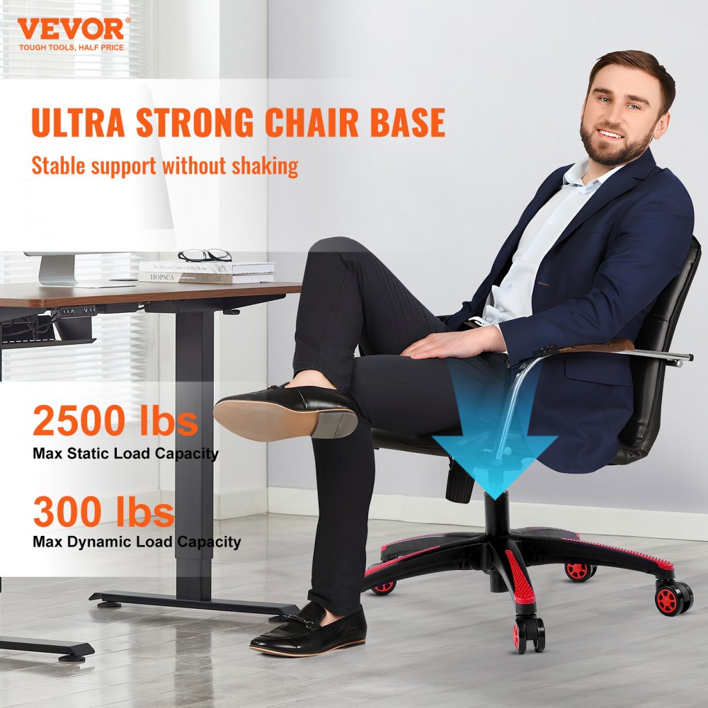Office Chair Base Replacement 28" Heavy Duty Swivel Chair Base 2500 lbs