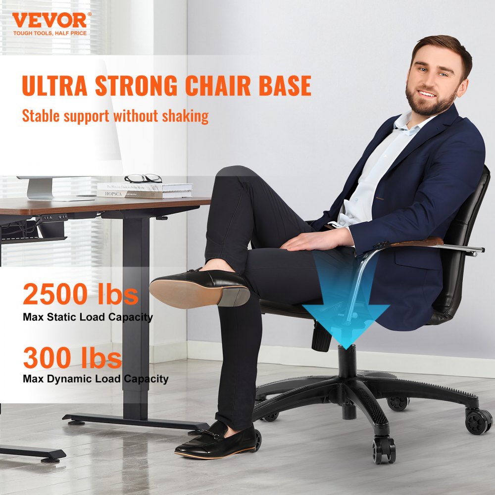 Office Chair Base Replacement 28" Heavy Duty Swivel Chair Base 2500 lbs
