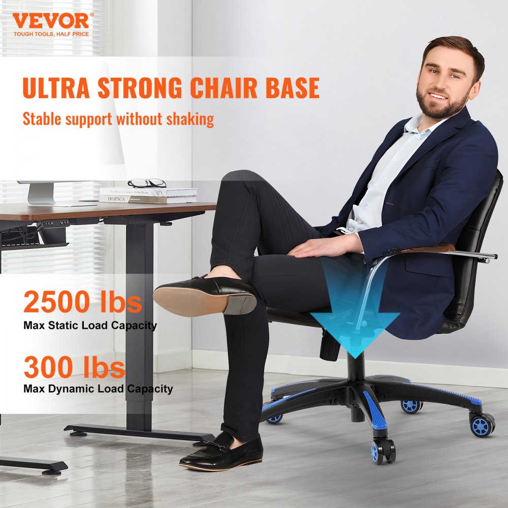 Office Chair Base Replacement 28" Heavy Duty Swivel Chair Base 2500 lbs