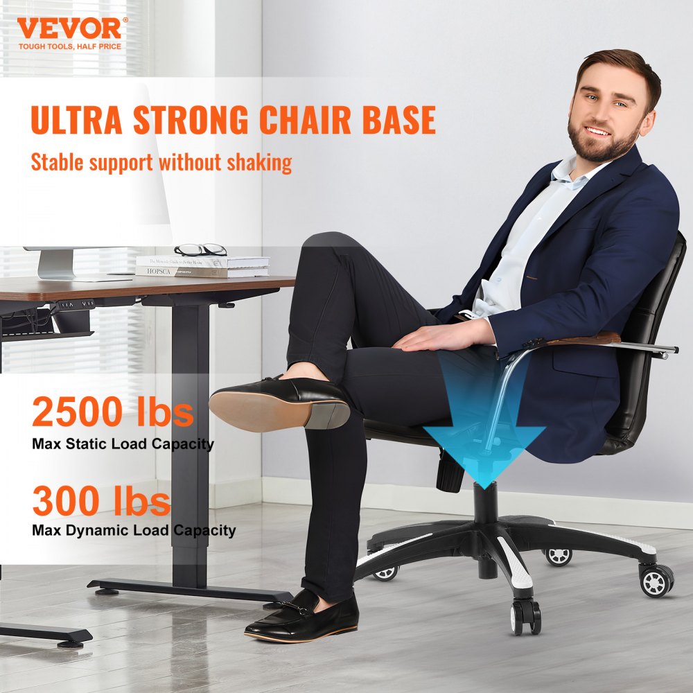 Office Chair Base Replacement 28" Heavy Duty Swivel Chair Base 2500 lbs