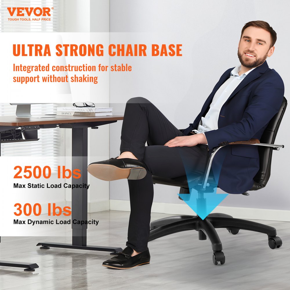 Office Chair Base Replacement 28" Swivel Chair Base 2500 lbs 4" Stroke