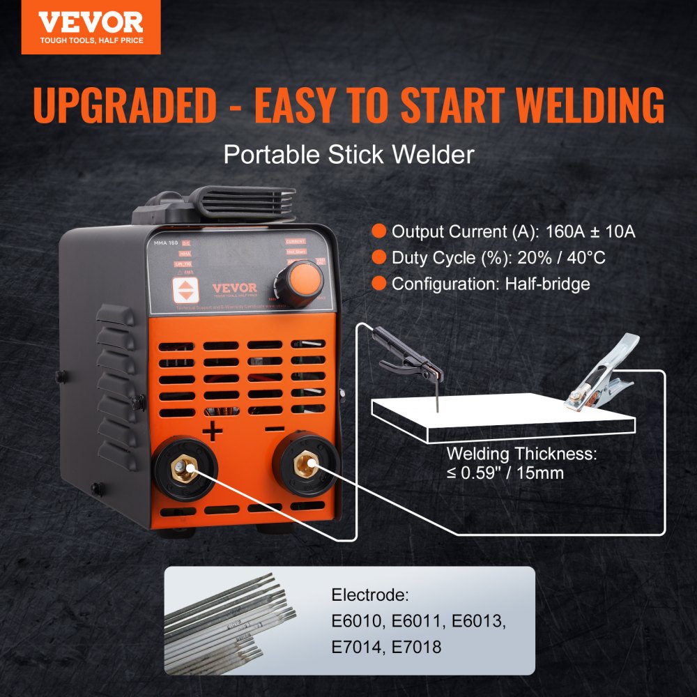 ARC Stick Welder 110V/220V 120A 2-in-1 Lift TIG Welding Machine Hot Start