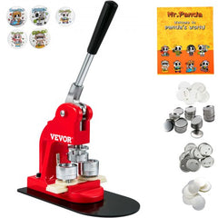 Bostome 1" 25mm button maker machine kit with iron and ABS materials and 500 parts included.