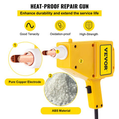 Auto Body Dent Repair Kit Stud Welder Kit 800VA Stud Dent Puller Spot