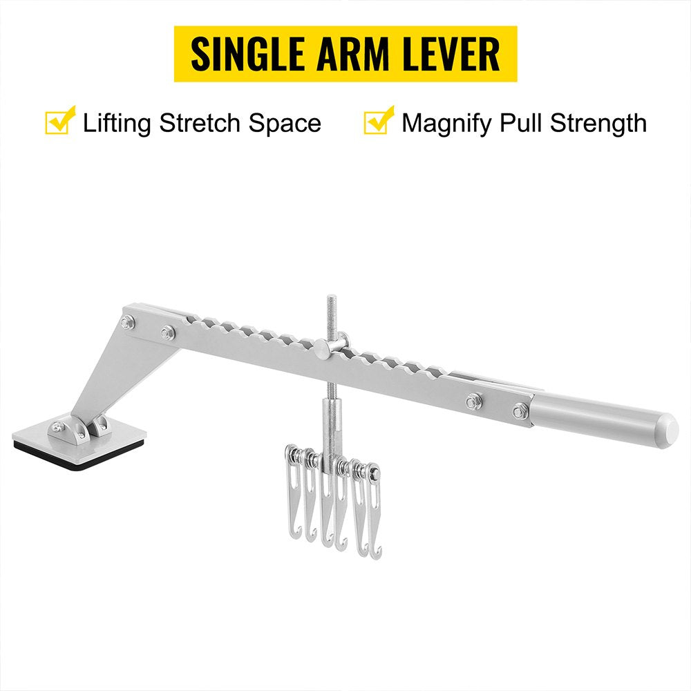 Dent Pull Lever Bar 6 Claw Hook Dent Puller Single Leg Lifter Portable Dent Pull Bar Aluminum Alloy for Car Dent Repairing