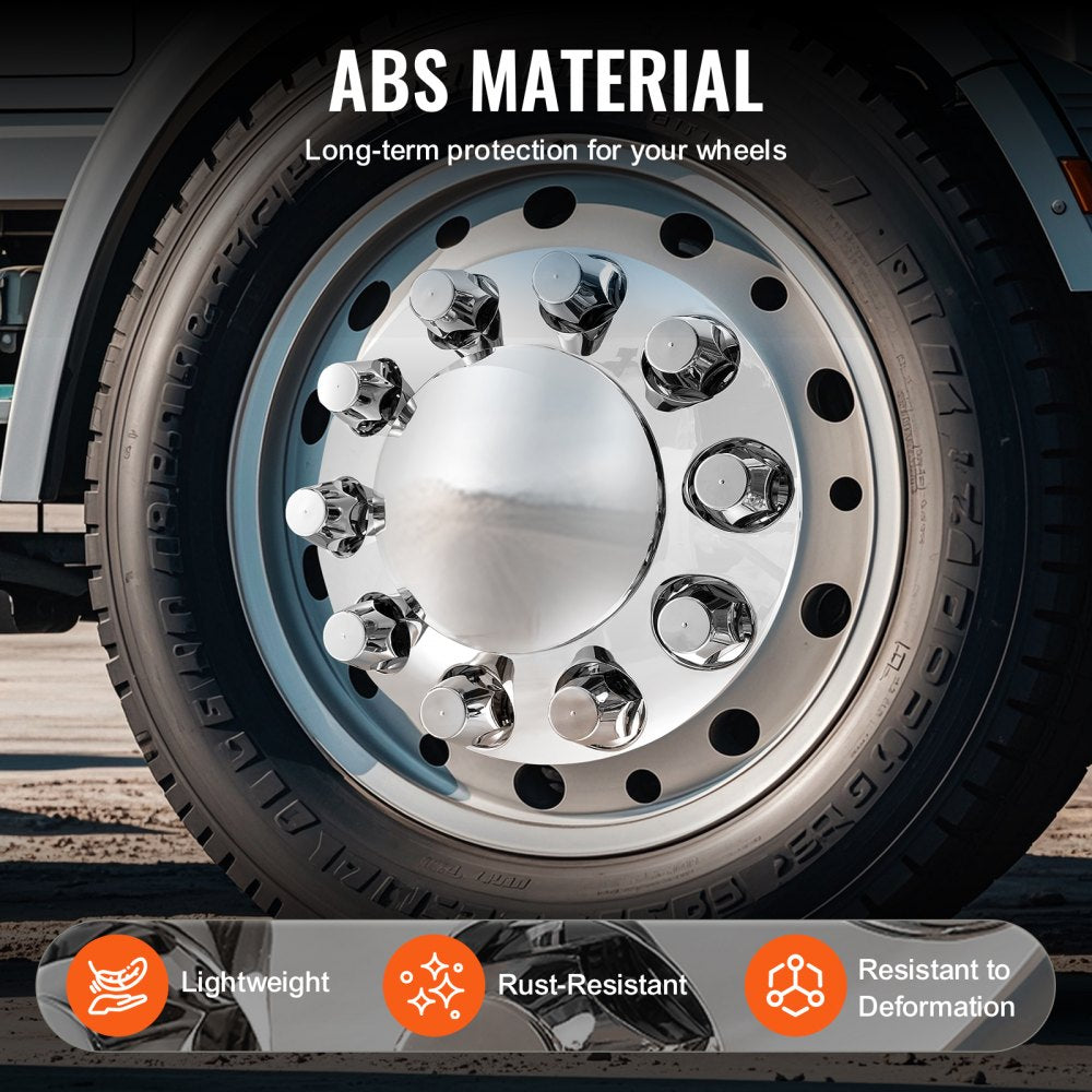 Rear&Front Axle Cover Combo Kit ABS Lug Nut Covers with Nut Cover Tools