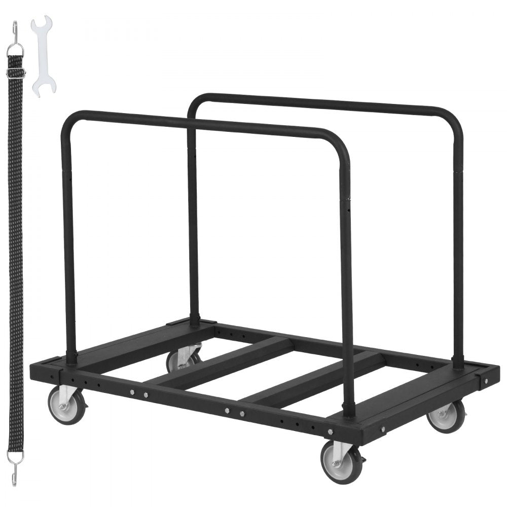 Drywall Cart, 1800 LBS Panel Dolly Cart with 45.28" x 29.13" Deck and 5" Swivel Wheels, Heavy-Duty Drywall Sheet Cart, Handling Wall Panel, Sheetrock, Lumber, for Garage, Home, Warehouse