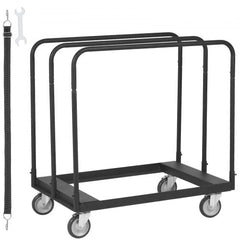 Drywall Cart, 1500 LBS Panel Dolly Cart with 36.02" x 24.02" Deck and 5" Swivel Wheels, Heavy-Duty Drywall Sheet Cart, Handling Wall Panel, Sheetrock, Lumber, for Garage, Home, Warehouse
