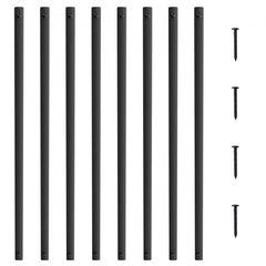 Matte black 29.5" aluminum deck balusters in a 51 pack for outdoor use.