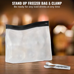 Ice Ball Maker, Crystal Clear Ice Ball Maker 2.36inch Ice Sphere with Storage Bag and Ice Clamp, Round Clear Ice Cube 4-Cavity Ice Press Maker Whiskey Scotch Cocktail Brandy Bourbon