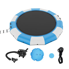 15ft inflatable water trampoline with a large bouncing surface and sturdy construction.