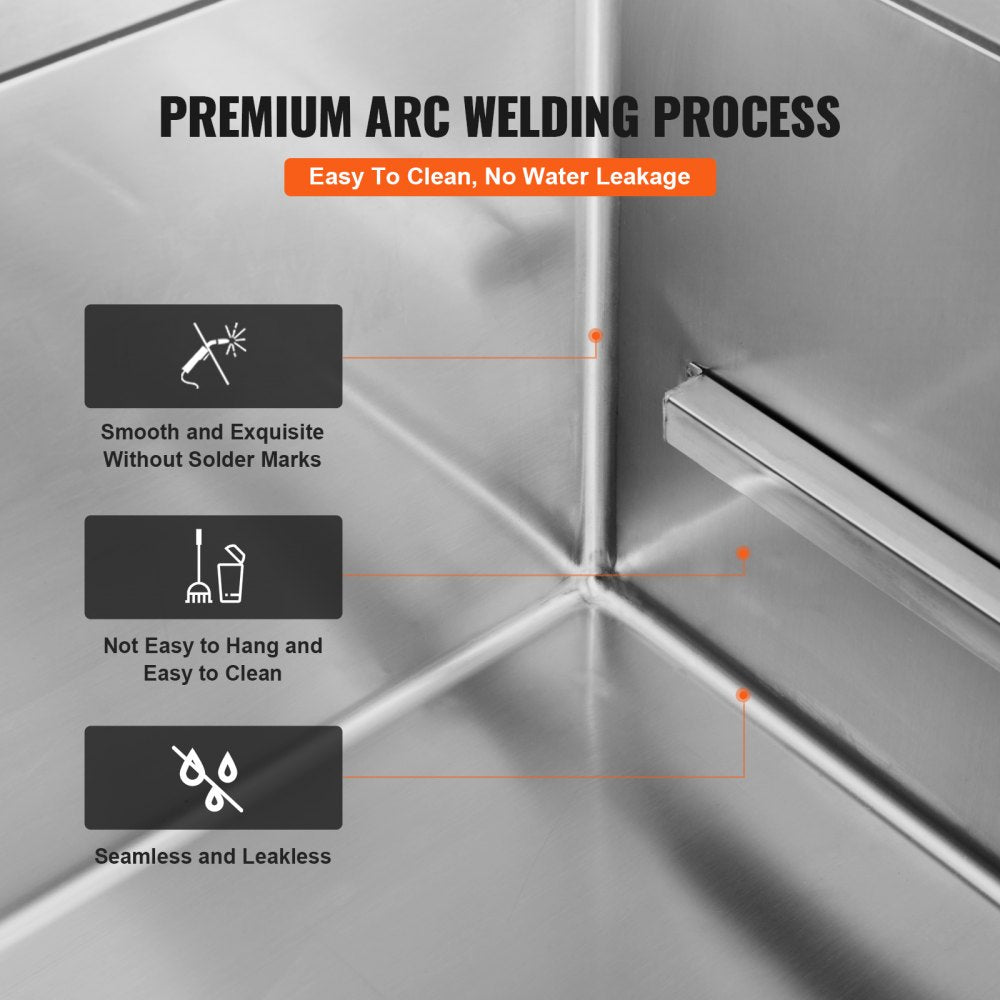 38-inch stainless steel dog bathing station with right-side ramp, showcasing premium ARC welding process for smooth, seamless, leak-proof construction.