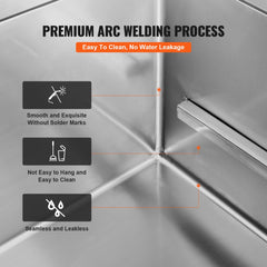 Stainless steel dog grooming tub with ramp, faucet, and anti-slip surfaces for safe bathing.