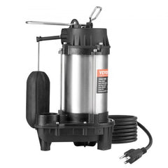 Submersible Sewage Pump Water Pump 0.75HP 5000GPH 28 ft Lift for Basement