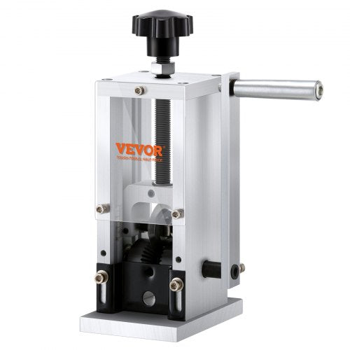 Manual Wire Stripping Machine, 0.06``-0.98`` Copper Stripper with Hand Crank or Drill Powered, Visible Stripping Depth Reference, Portable Aluminum Frame Wire Peeler for Scrap Copper Recycling