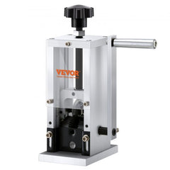 Manual Wire Stripping Machine, 0.06``-0.98`` Copper Stripper with Hand Crank or Drill Powered, Visible Stripping Depth Reference, Portable Aluminum Frame Wire Peeler for Scrap Copper Recycling