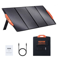 Portable Monocrystalline Solar Panel, Monocrystallin120W Foldable e ETFE Solar Charger, 23% Efficiency Solar Panel with Type C, DC 18V, QC3.0 USB Port, IP67 Waterproof for Home, Off Grid, Hiking