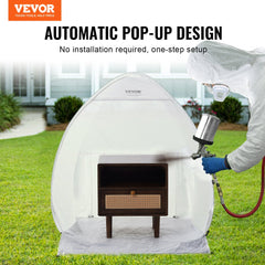 Spray Paint Shelter Portable Spray Paint Tent Booth 40x35x40 in Pop Up