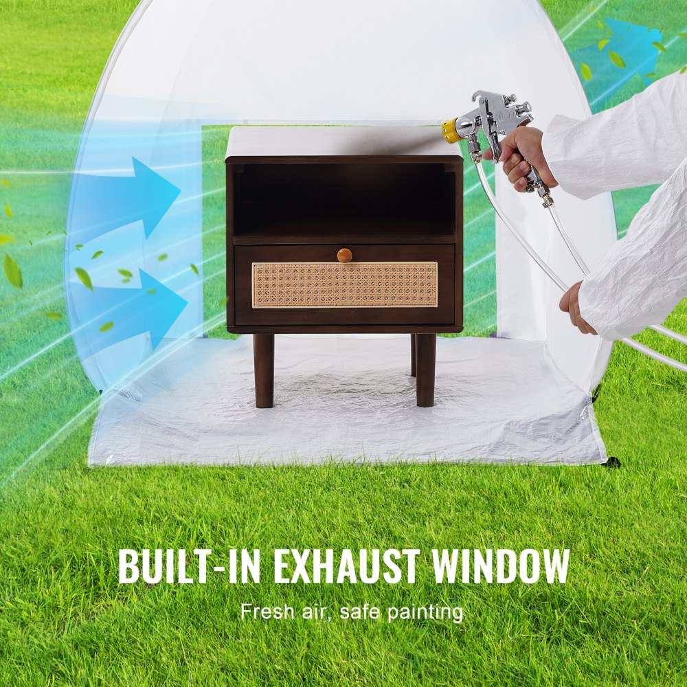 Spray Paint Shelter Portable Spray Paint Tent Booth 40x35x40 in Pop Up