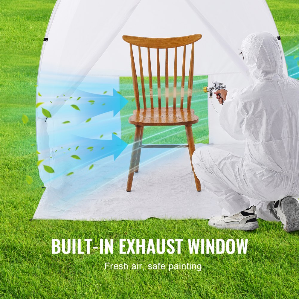 Spray Paint Shelter Portable Spray Paint Tent Booth 60x60x70 in Pop Up
