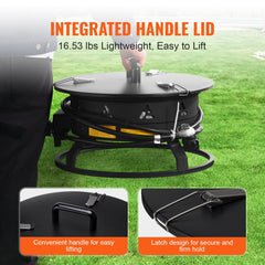 Propane Fire Pit 19” Outdoor Portable Gas Fire Pit for Heating 58000 BTU